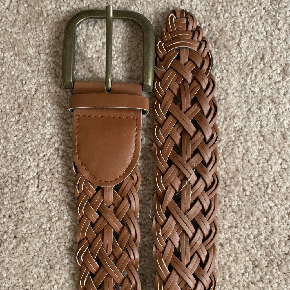 Brown Weaved Belt